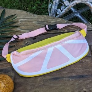 Grapefruit fanny pack cooler insulated drink carrier waist bag